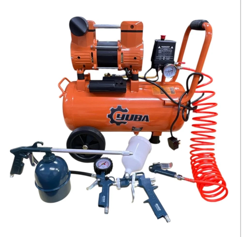 بكج ماطور هواء كاتم صوت 30 لتر مع 5 قطع