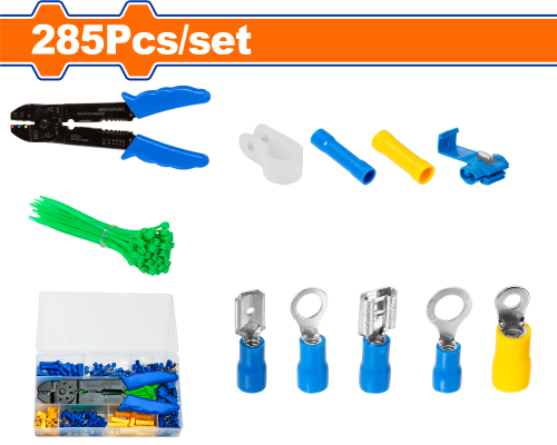 طقم قشارة اسلاك285 قطعة مع مجموعة اطراف توصيل WADF...