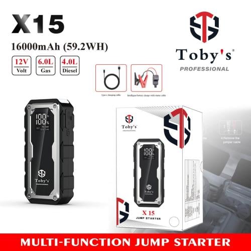 ⚡ توبيز X15 – جهاز تشغيل السيارة الذكي متعدد الوظا...