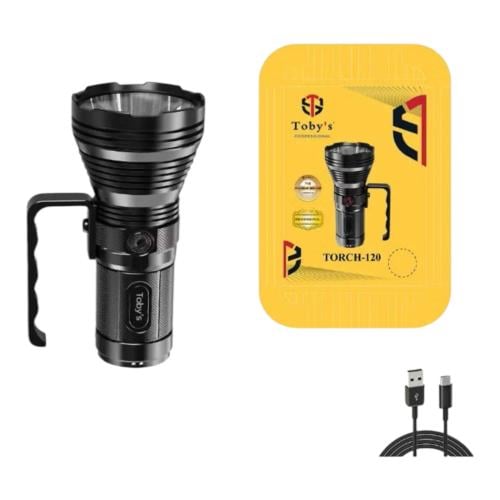 مصباح يدوي Toby's TORCH-120 عالي الطاقة 50 وات بمد...