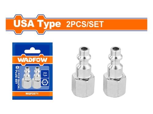 طقم وصلات هواء سريعة (USA Type) – عدد 2 قطعة – 1/4...