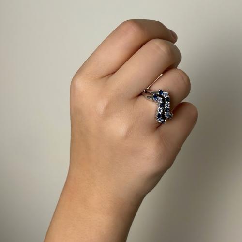 Blue Wave Ring