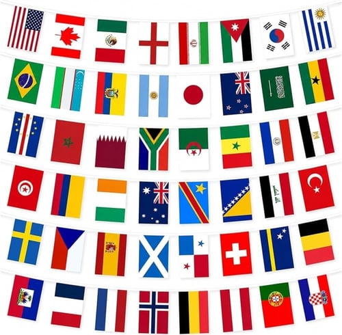 أعلام المنتخبات لجدول كأس العالم