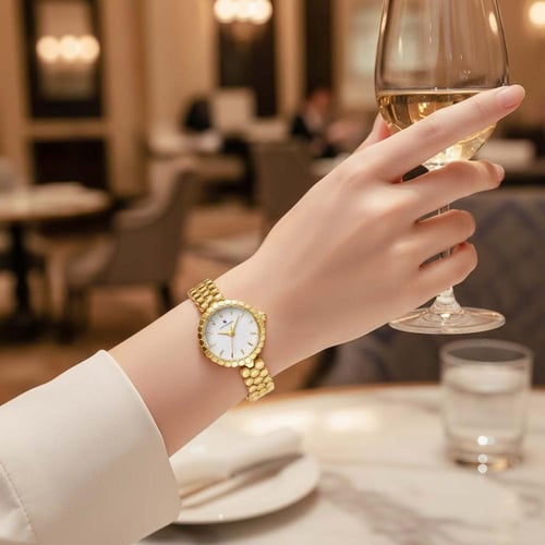 ساعة SANTA FADW نسائي ذهبي