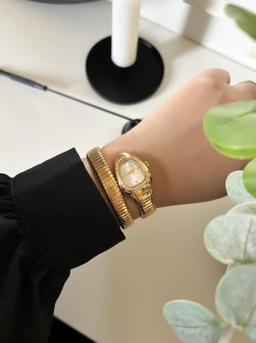 نسائي موديل BROSHA ثعبان لفه ذهبي