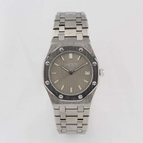 ساعة رجالي استيل فضي MARVINA