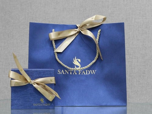 ساعة SANTA FADW نسائي فضي ذهبي مينا ابيض