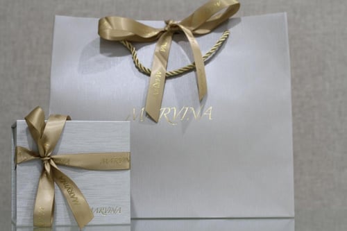 ساعة MARVINA نسائي استيل ذهبي مينا ابيض