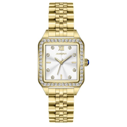 ساعة مارفينا ذهبي مينا ابيض