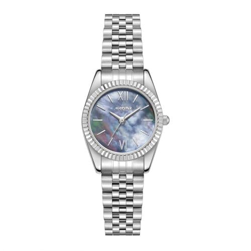 ساعة مارفينا نسائي فضي