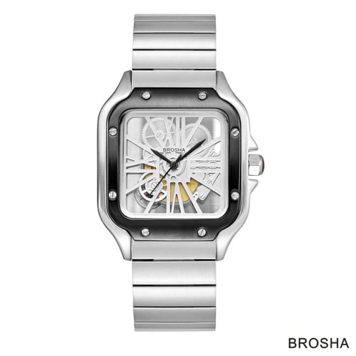 ساعة BROSHA رجالي استيل