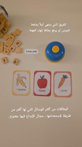 بطاقات الأحرف و المدلول إنجليزي