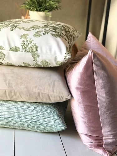 غطاء وسادة قمحي طبيعي مخمل قطن