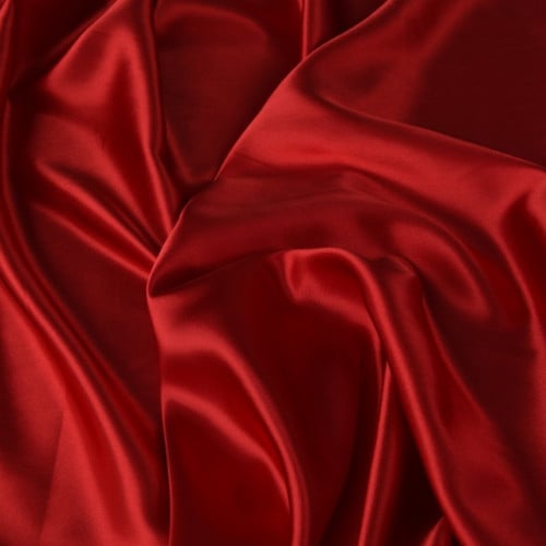 قماش حرير اندنوسي - أحمر قاني