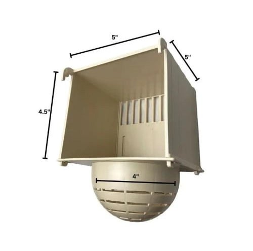 عش خارجي مقاس 10 سم ابيض