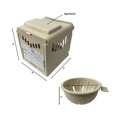 عش خارجي مع باب علوي مقاس 10 ( لون اخضر ) 2GR