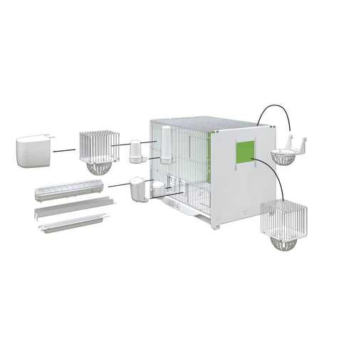 اقفاص انتاج ITALGABBIE مقاس 100 سم مع رول