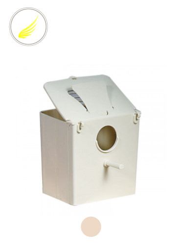 عش بلاستيك للزيبرا والفينش لون بيج STA