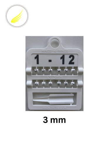حجل بمقاس 2.5مم بلاستيك ارقام 1-12 R4W