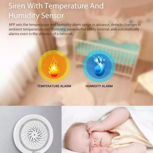 قارئ حرارة ورطوبة WiFi ذكي