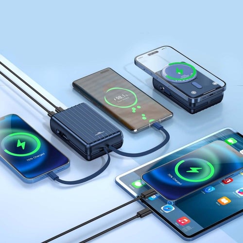 موج ماكس باور بنك لاسلكي بقوة 20000 مللي امبير