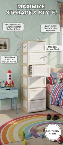 دولاب تخزين بلاستيك متعدد الأدراج، تصميم خشبي، أبي...