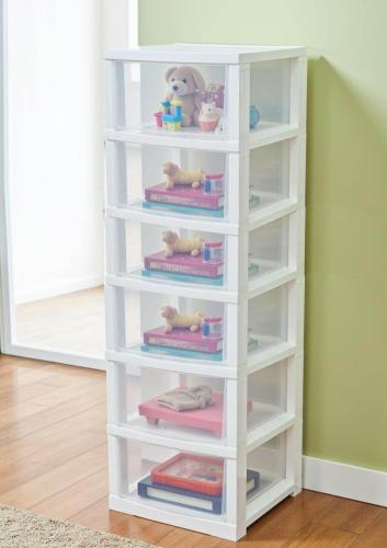 ادراج بلاستيك للتخزين لون شفاف، من كونسبت هوم