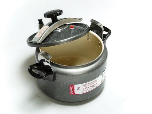 قدر ضغط بادريق جرانيت لون رصاصي غامق