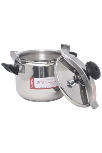 حلة حلة الضغط الاستانلس، متعددة الأحجام، من بادريق