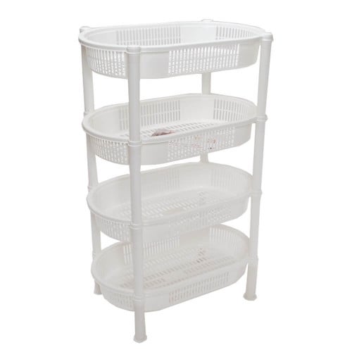 رفوف مطبخ بلاستيك بيضاوي