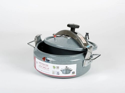 قدر ضغط جرانيت عريض بادريق لون رصاصي