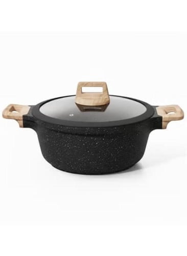 طقم اواني طهي قدور ومقالي جرانيت، 9 قطع، من توب شي...