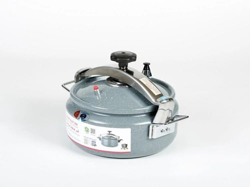 قدر ضغط جرانيت عريض بادريق لون رصاصي