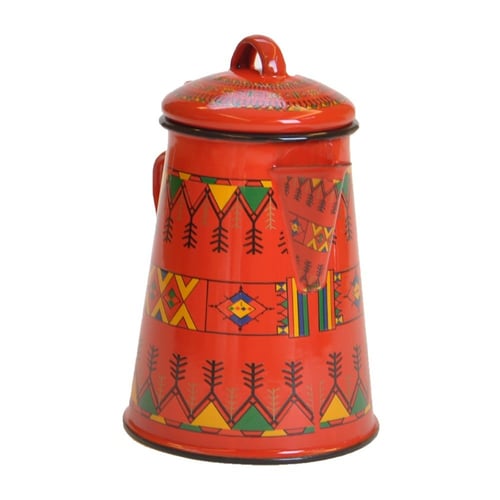 بكرج تراثي متعددة الأحجام لون أحمر من بادريق