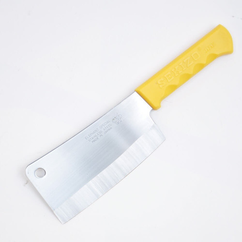 ساطور دبح ياباني أصلي مقبض أصفر (متعدد الأحجام)