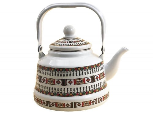 براد غضار تراثي متعدد الأحجام لون أبيض من بادريق