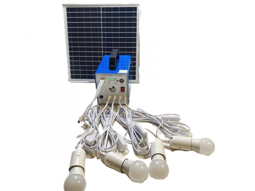 منظومة إدارة طاقة شمسية 140W مع بطارية ليثيوم 12A