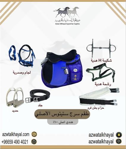 طقم سرج ستيتوس ( أزرق )