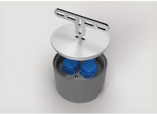 صندوق أرضي مقاوم للماء IP67 مع مقابس كهربائية ومنا...