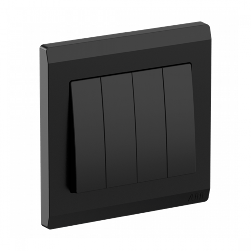 مفتاح 10AX أمبير رباعي دركسيون اينورا - أسود