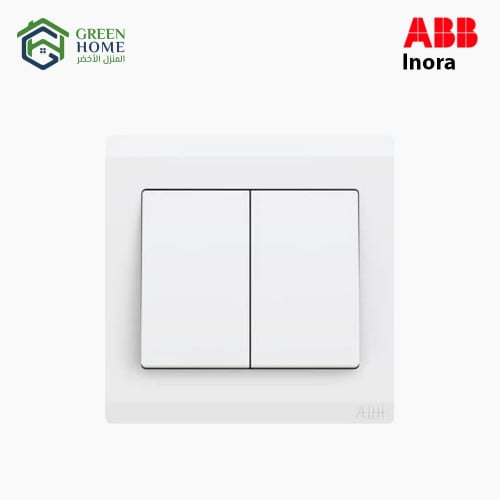 مفتاح 10AX أمبير ثنائي اينورا - أبيض