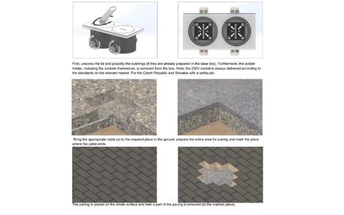 صندوق أرضي متعدد الوظائف STAKOHOME-7602-A مع مقابس...