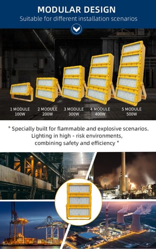 إنارة LED مقاومة للانفجار SAHUNG BAF8280 بقدرة 100...