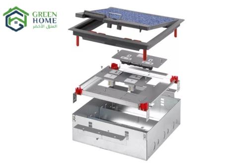 علبة أرضية كهربائية فلور بوكس MK – 265×265 مم – قا...
