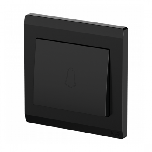 مفتاح 10 أمبير مفرد جرس اينورا - أسود