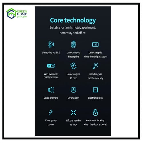 قفل باب ذكي مع امكانية التحكم به عن طريق تطبيق Are...