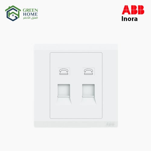 فيش تلفون ثنائي اينورا - أبيض