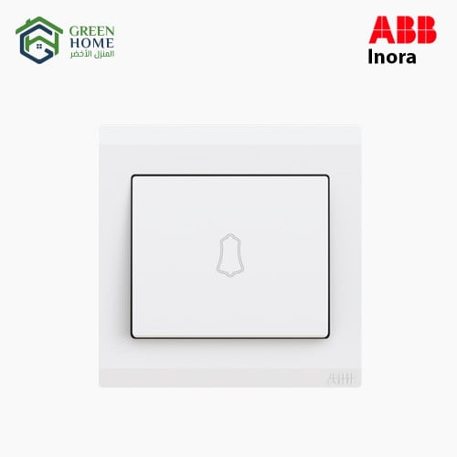 مفتاح 10 أمبير مفرد جرس اينورا - أبيض