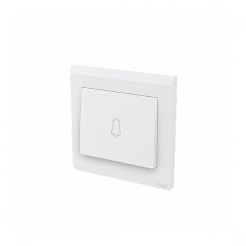 مفتاح 10 أمبير مفرد جرس اينورا - أبيض