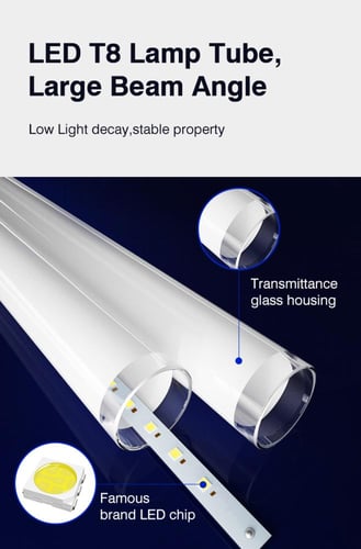 إنارة LED مقاومة للانفجار SAHUNG T-8 بقدرة 18 واط،...
